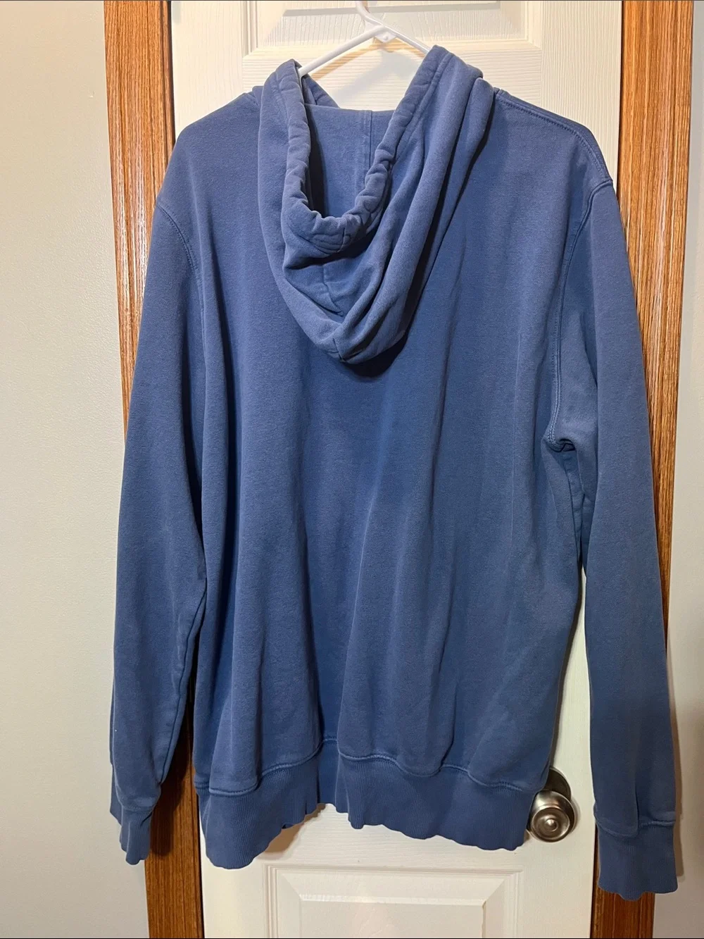 The North Face Blue Cotton Blend Hoodie Sweatshirt - Men’s XL